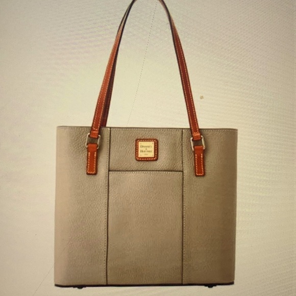 Dooney & Bourke Handbags - Dooney and Bourke Pebble Grain Lexington Taupe Tote Bag